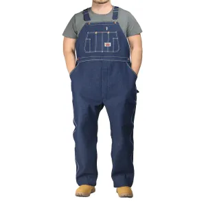 #966/#980 Classic Blue Denim Zipper Fly Bib Overalls (62"-74" Waist) - MADE IN USA