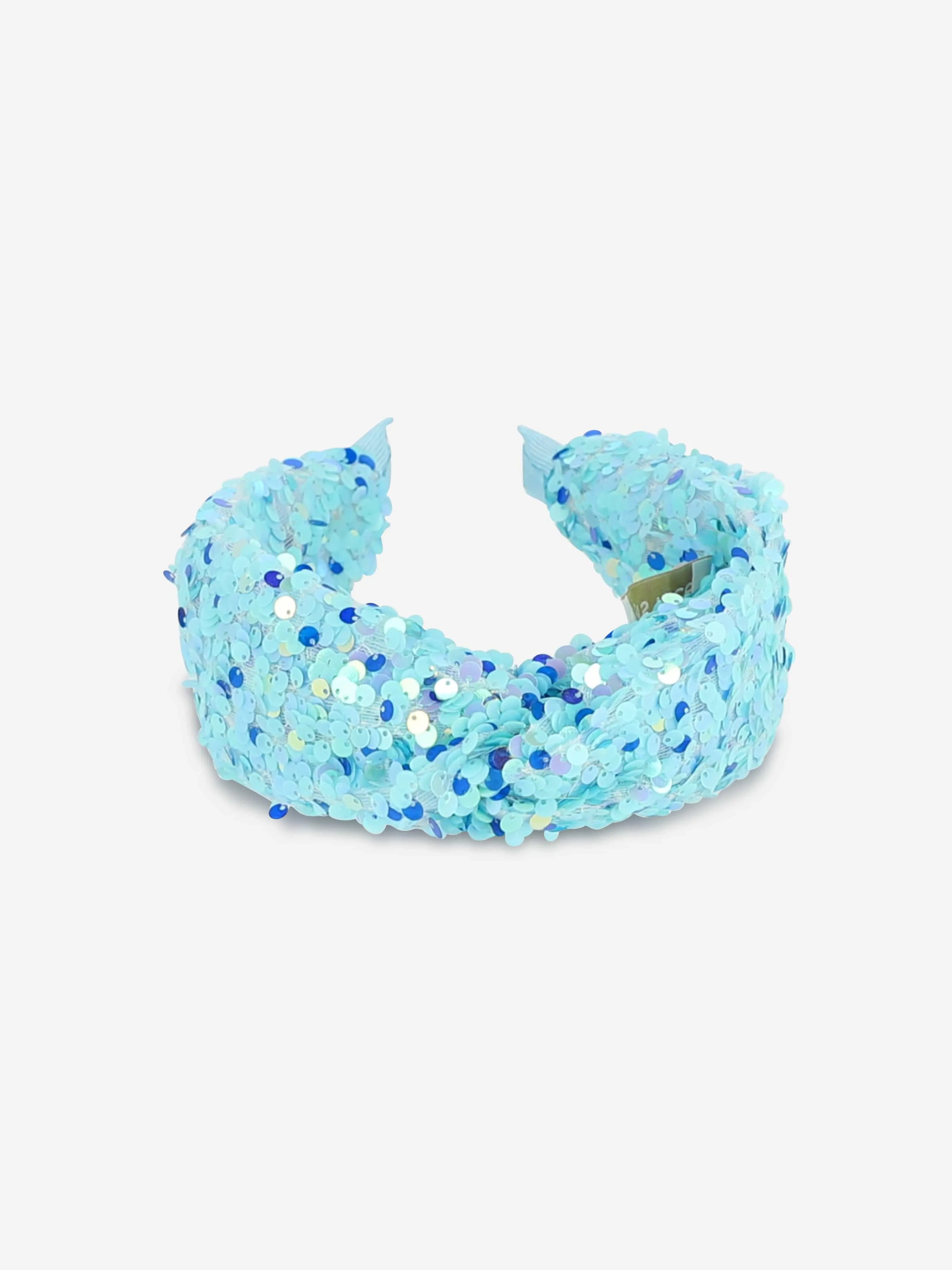 Angels Face Girls Lourdes Sequin Headband in Blue