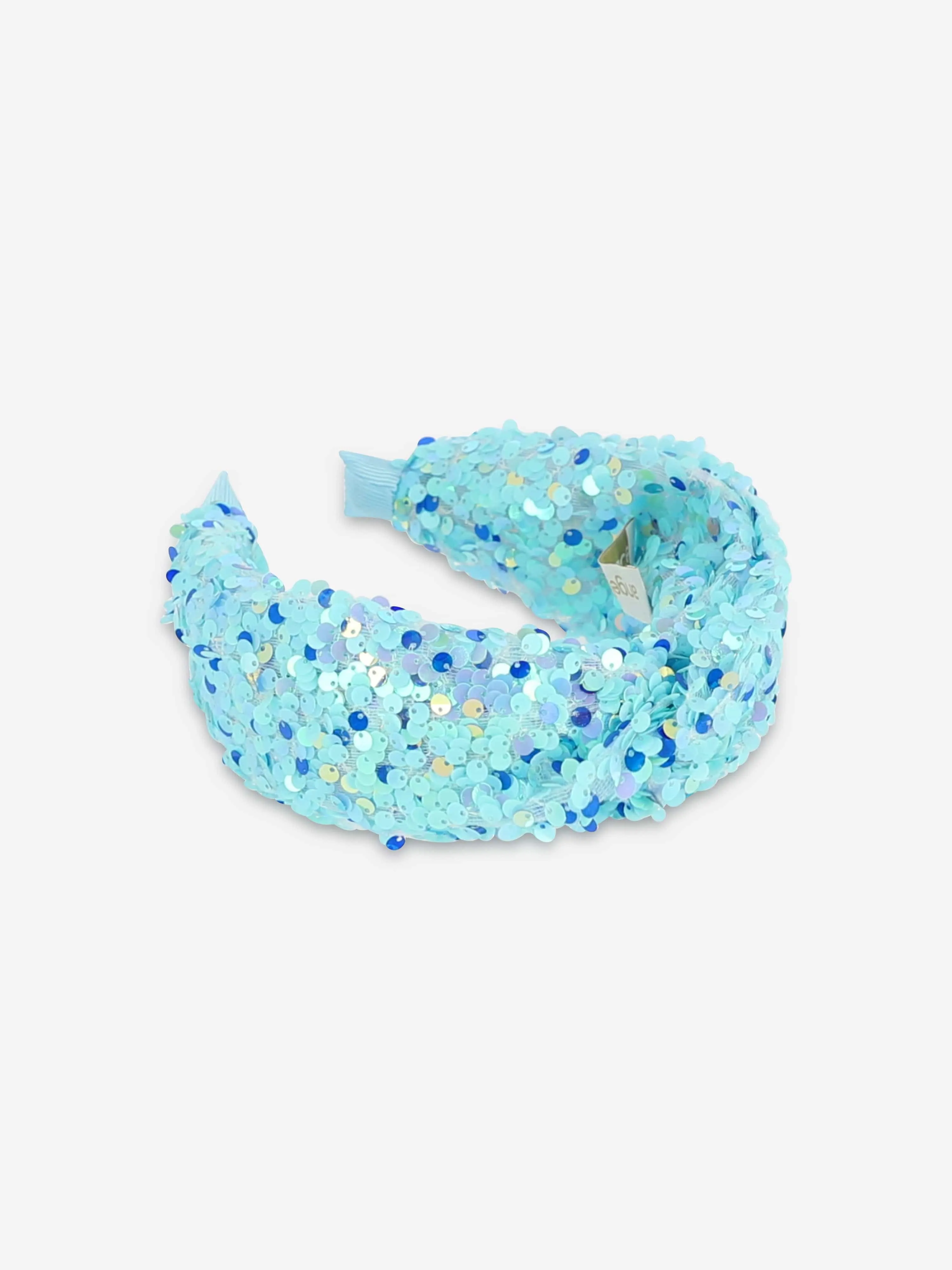 Angels Face Girls Lourdes Sequin Headband in Blue