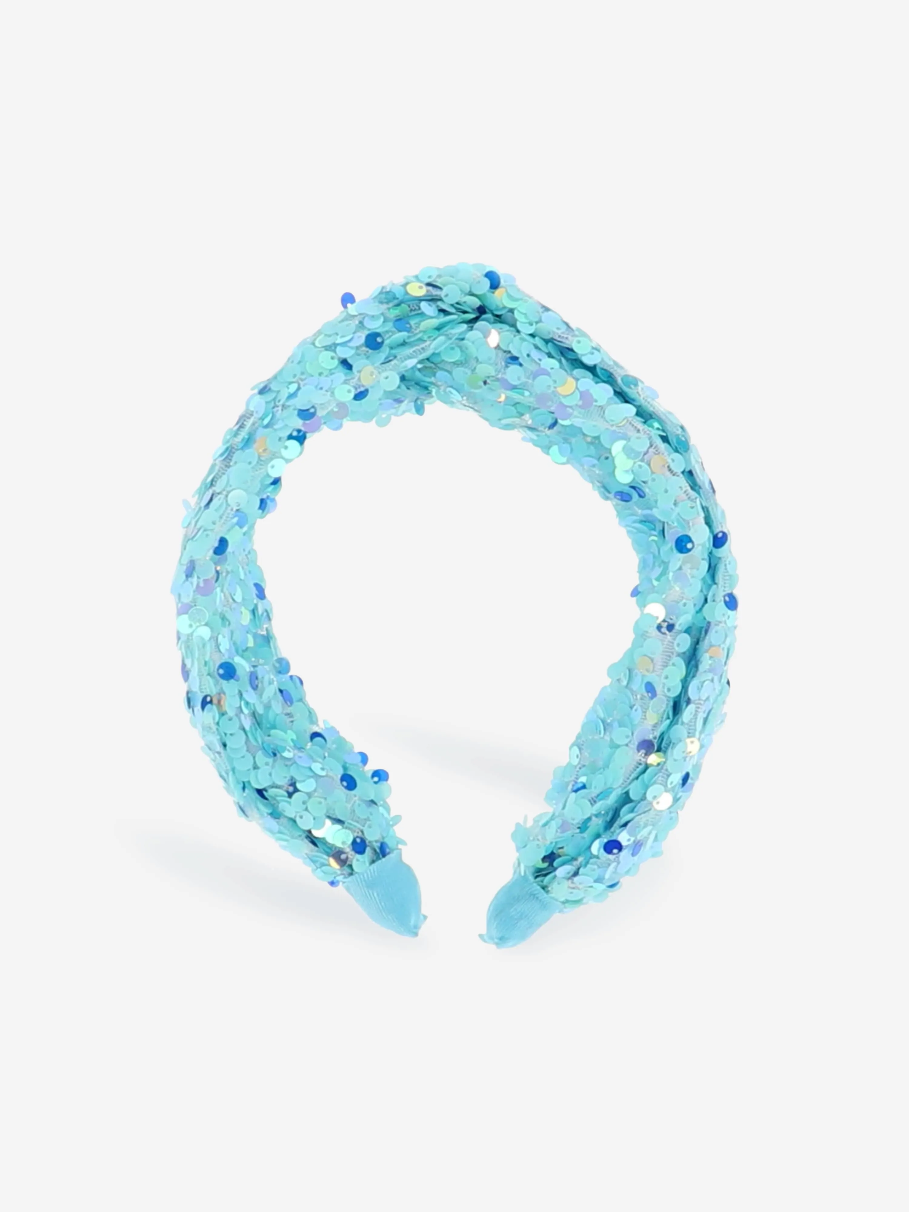 Angels Face Girls Lourdes Sequin Headband in Blue