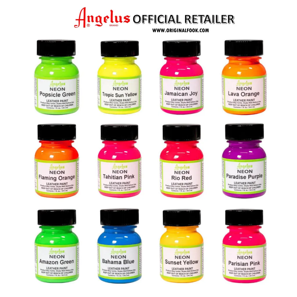 Angelus 12 Color Paint Bundle