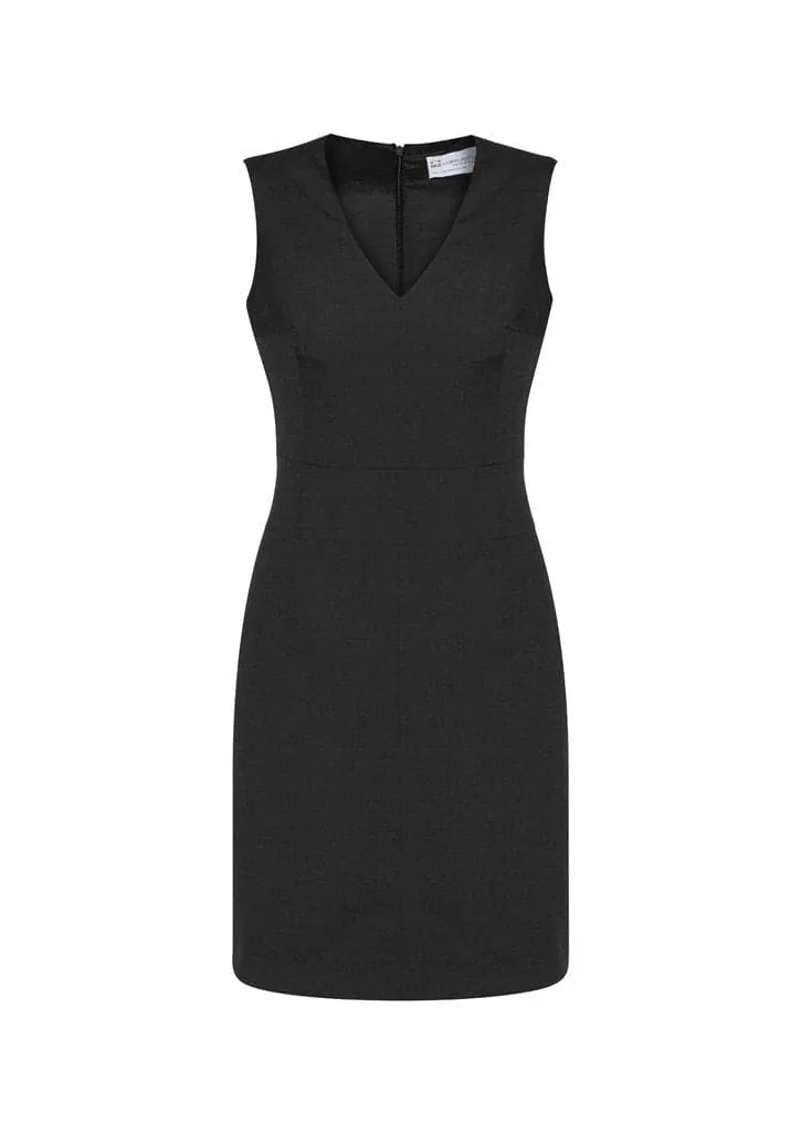 Biz Corporates Womens Sleeveless V Neck Dress 30121