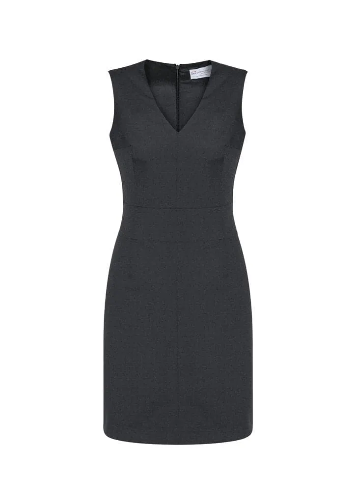 Biz Corporates Womens Sleeveless V Neck Dress 34021