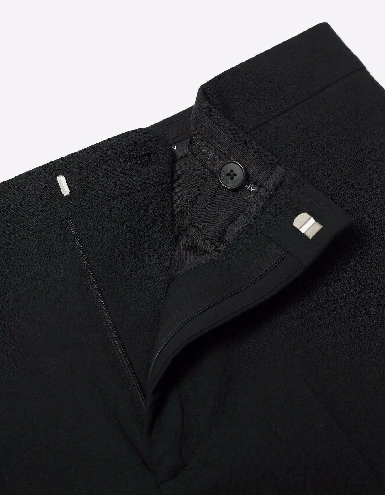 Black Seersucker Cotton Trousers