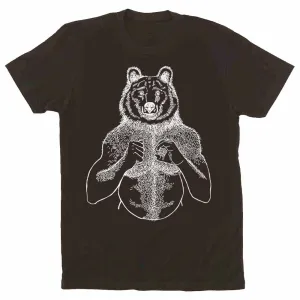 Brian Kenny White Print Beefy Bear T-Shirt