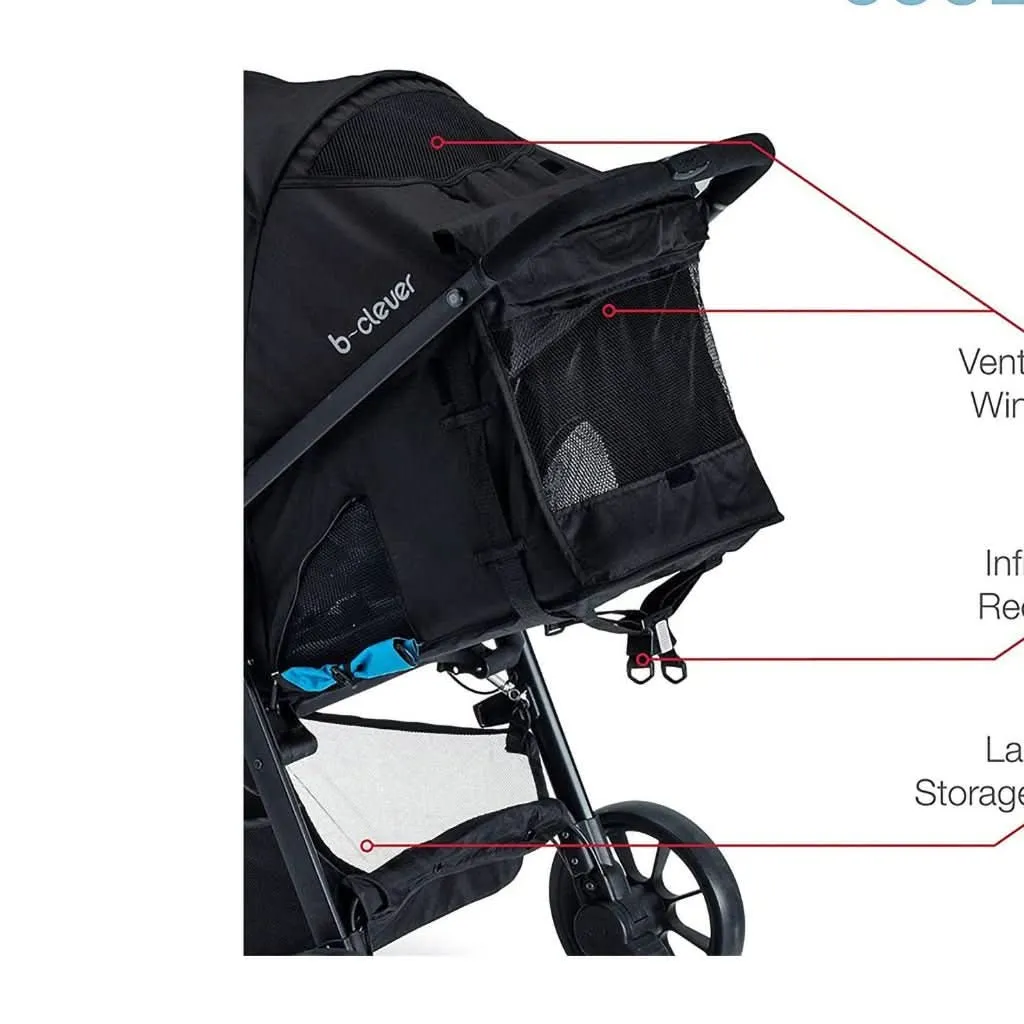 Britax B-Clever Lightweight Stroller, Cool Flow Teal