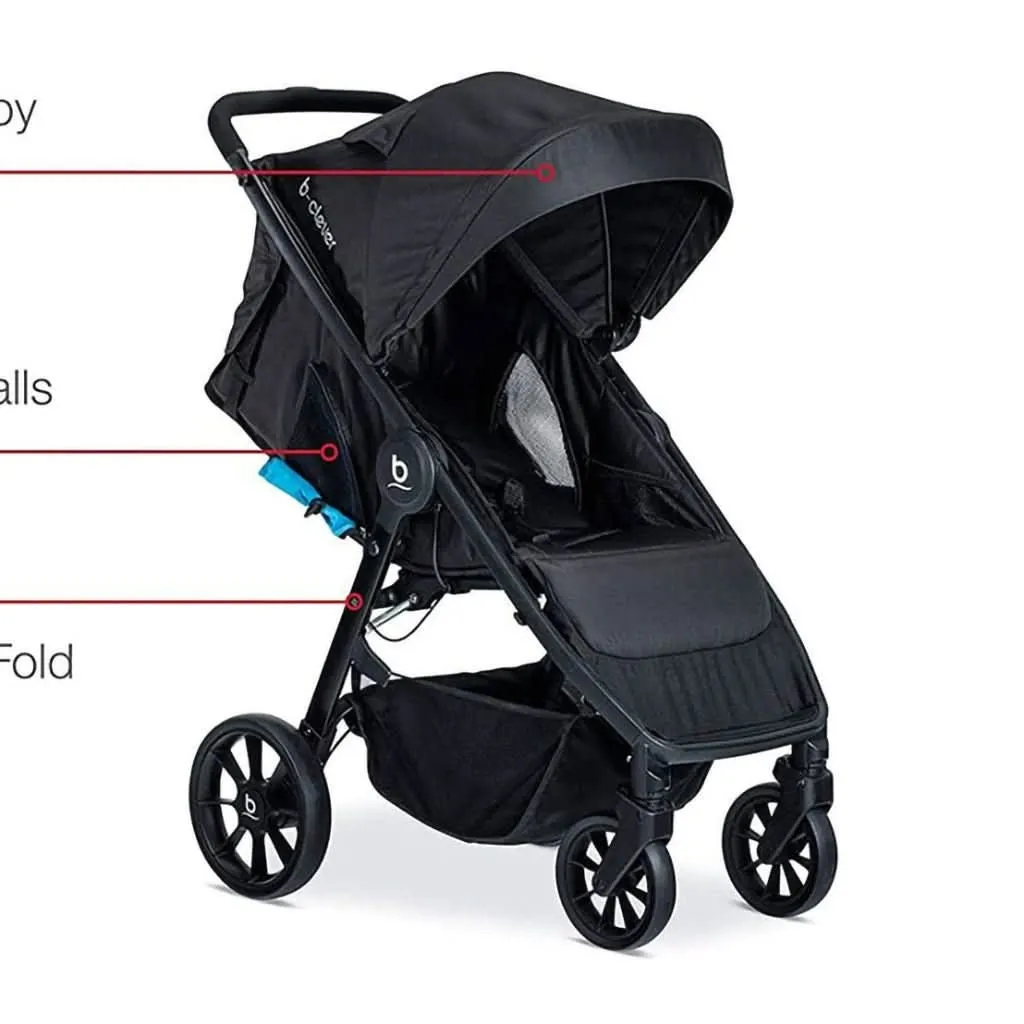 Britax B-Clever Lightweight Stroller, Cool Flow Teal