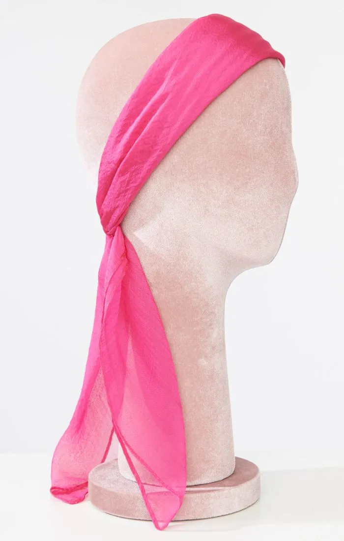 Chiffon Scarf in Pink by Unique Vintage