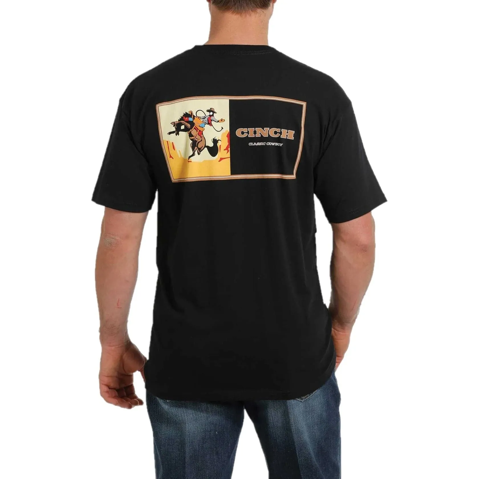 Cinch Men's Blak Classic Cowboy Ride T-Shirt