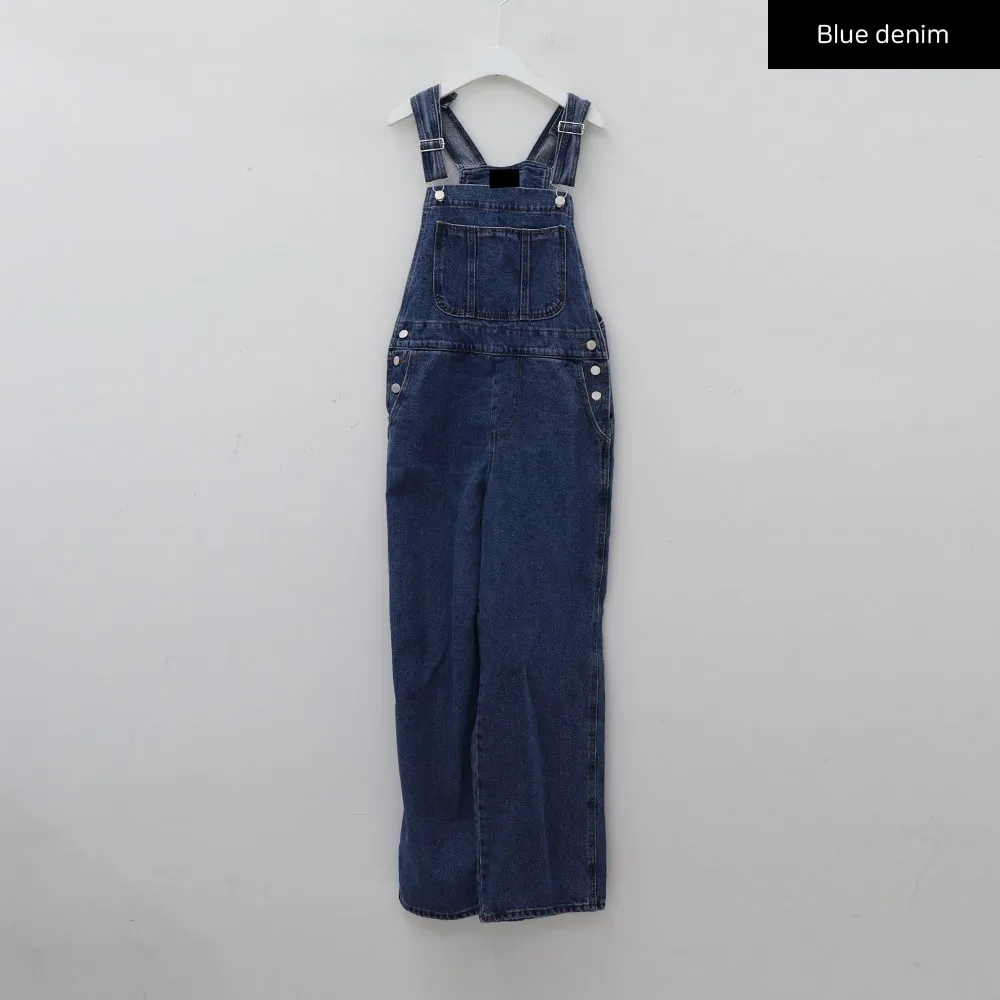 Cute and Basic Denim Overalls CM12