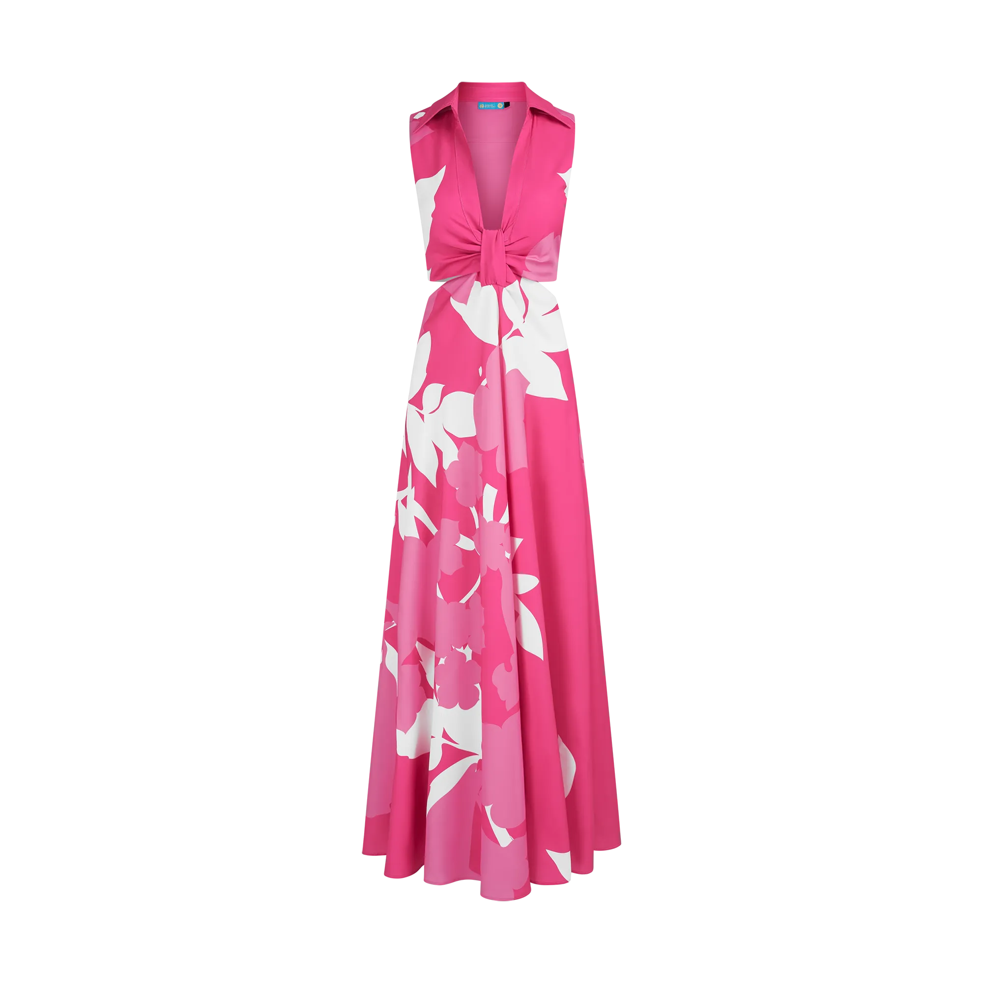 CUTOUT DRESS-DARK PINK