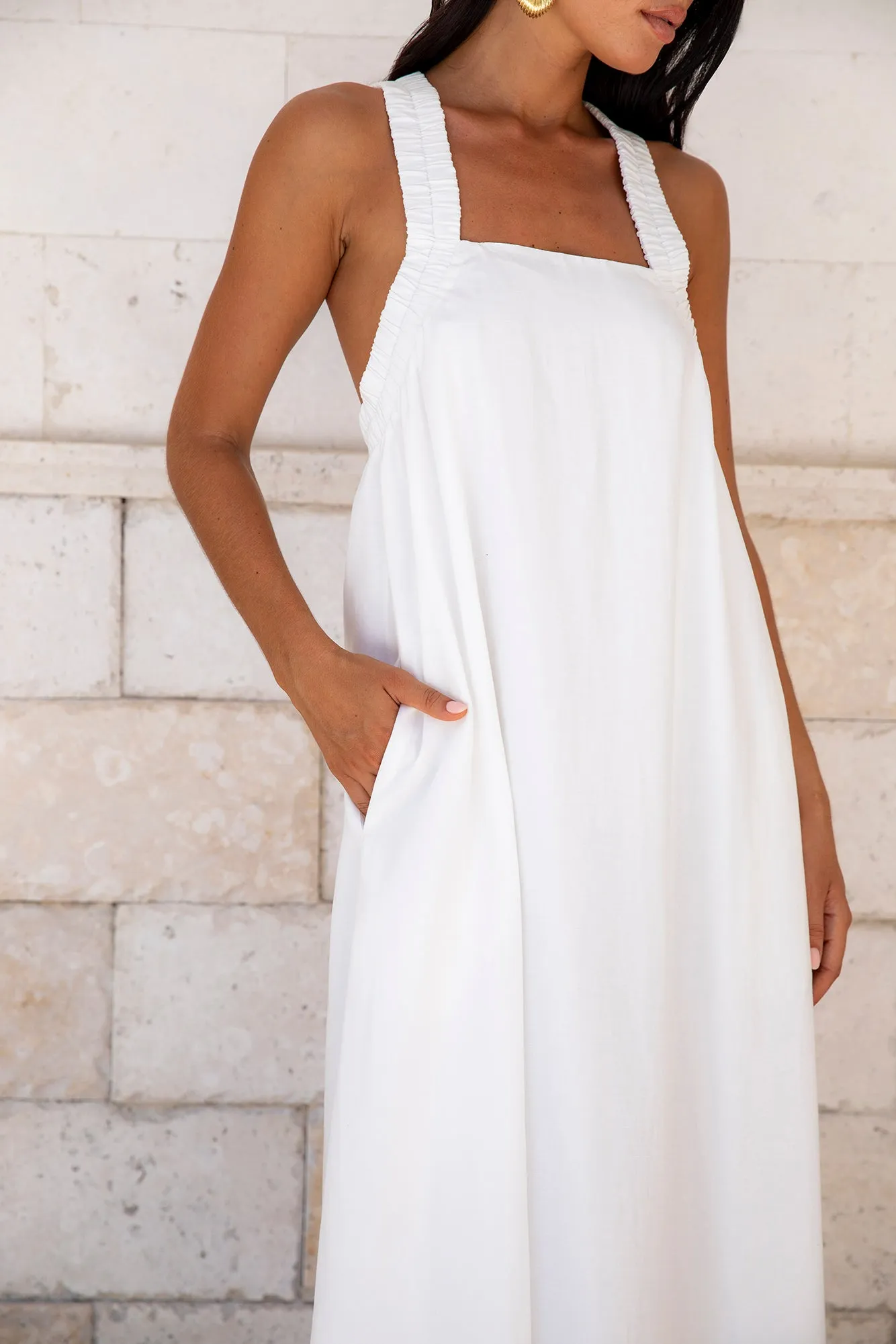 Dear Eclipse Maxi Dress White