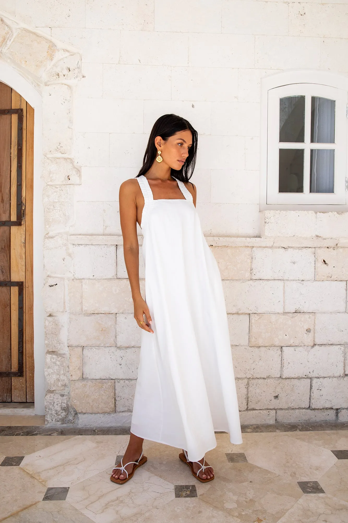 Dear Eclipse Maxi Dress White