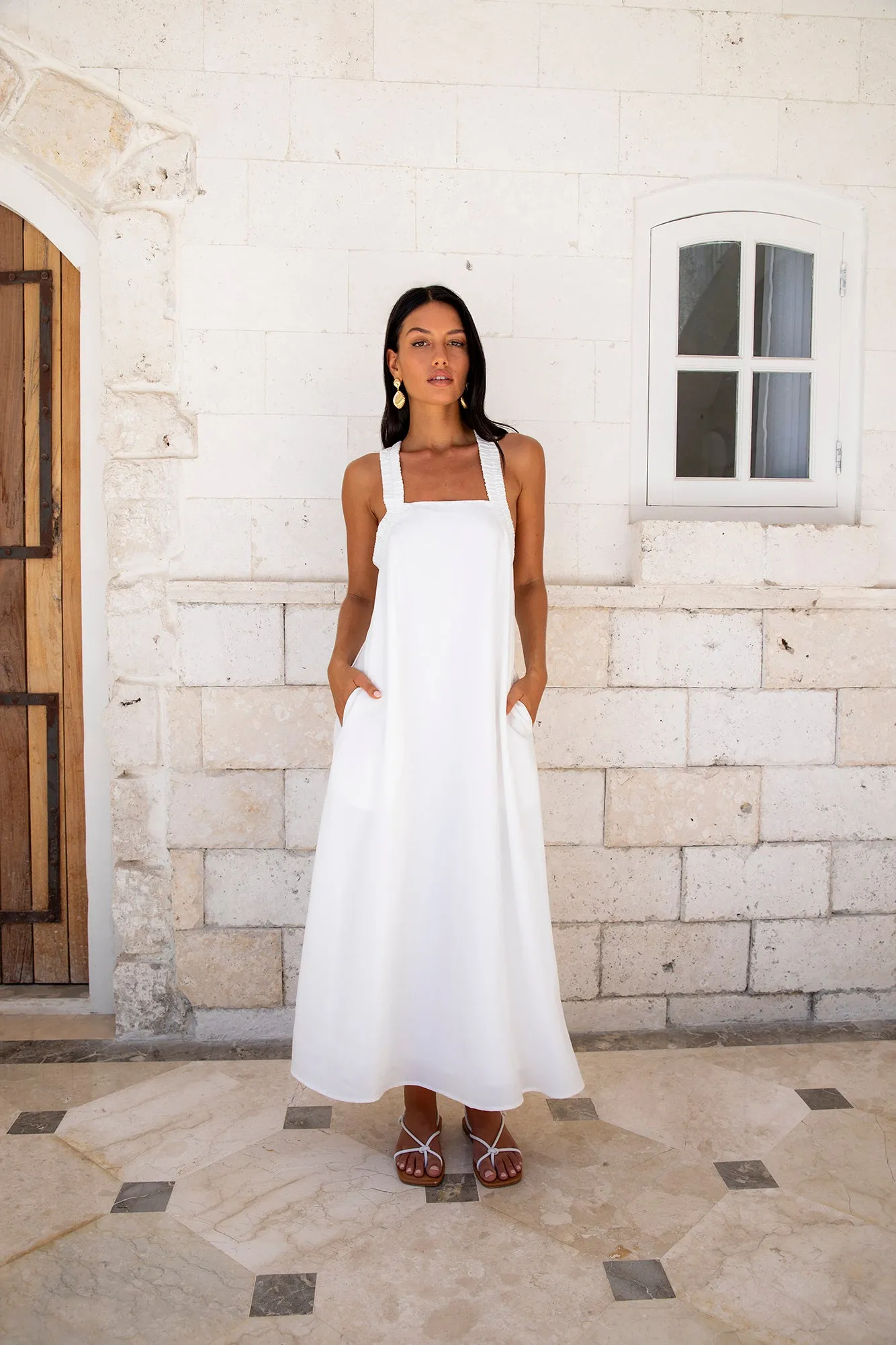 Dear Eclipse Maxi Dress White