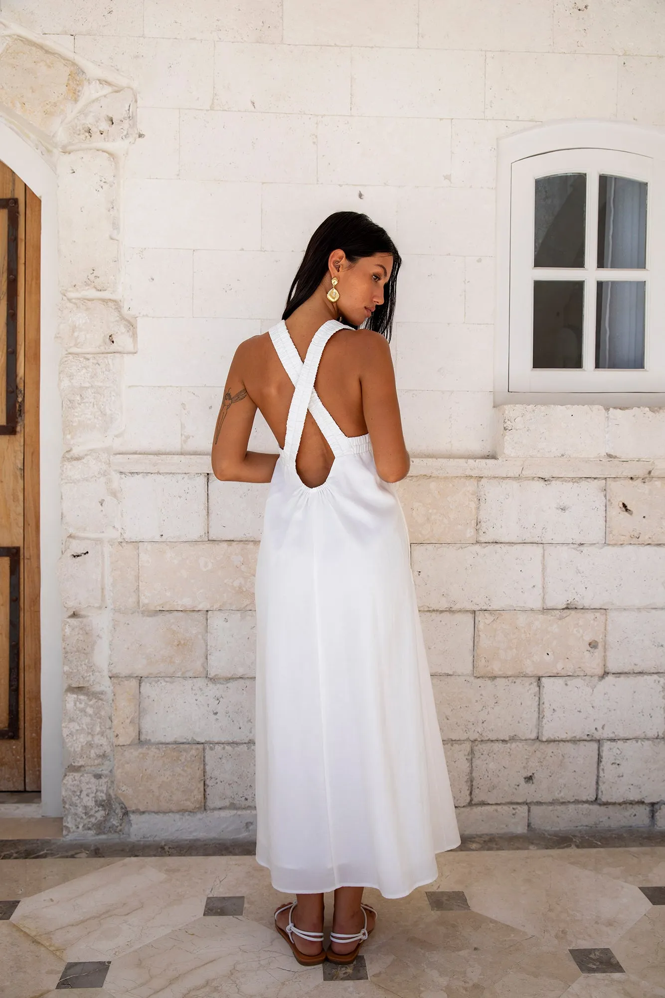 Dear Eclipse Maxi Dress White