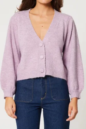 Delphine Cardigan in Lavender