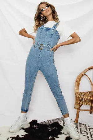 Don’t Be A Stranger Overalls Denim Blue