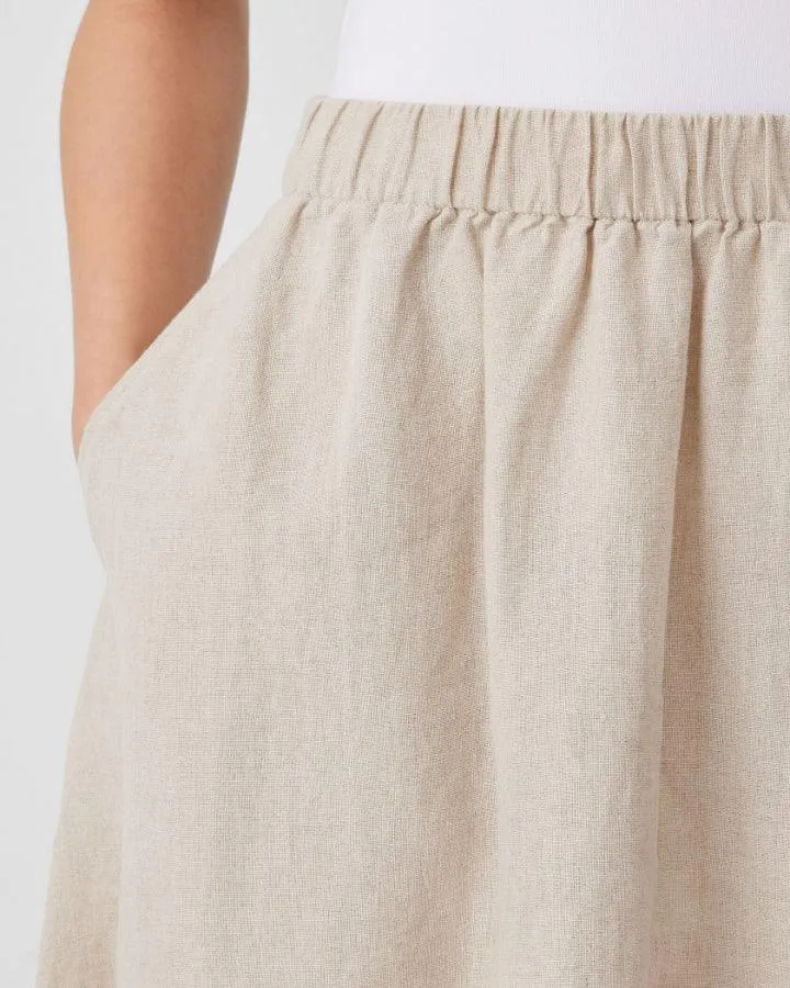 Eileen Fisher Organic Linen Pocket Skirt