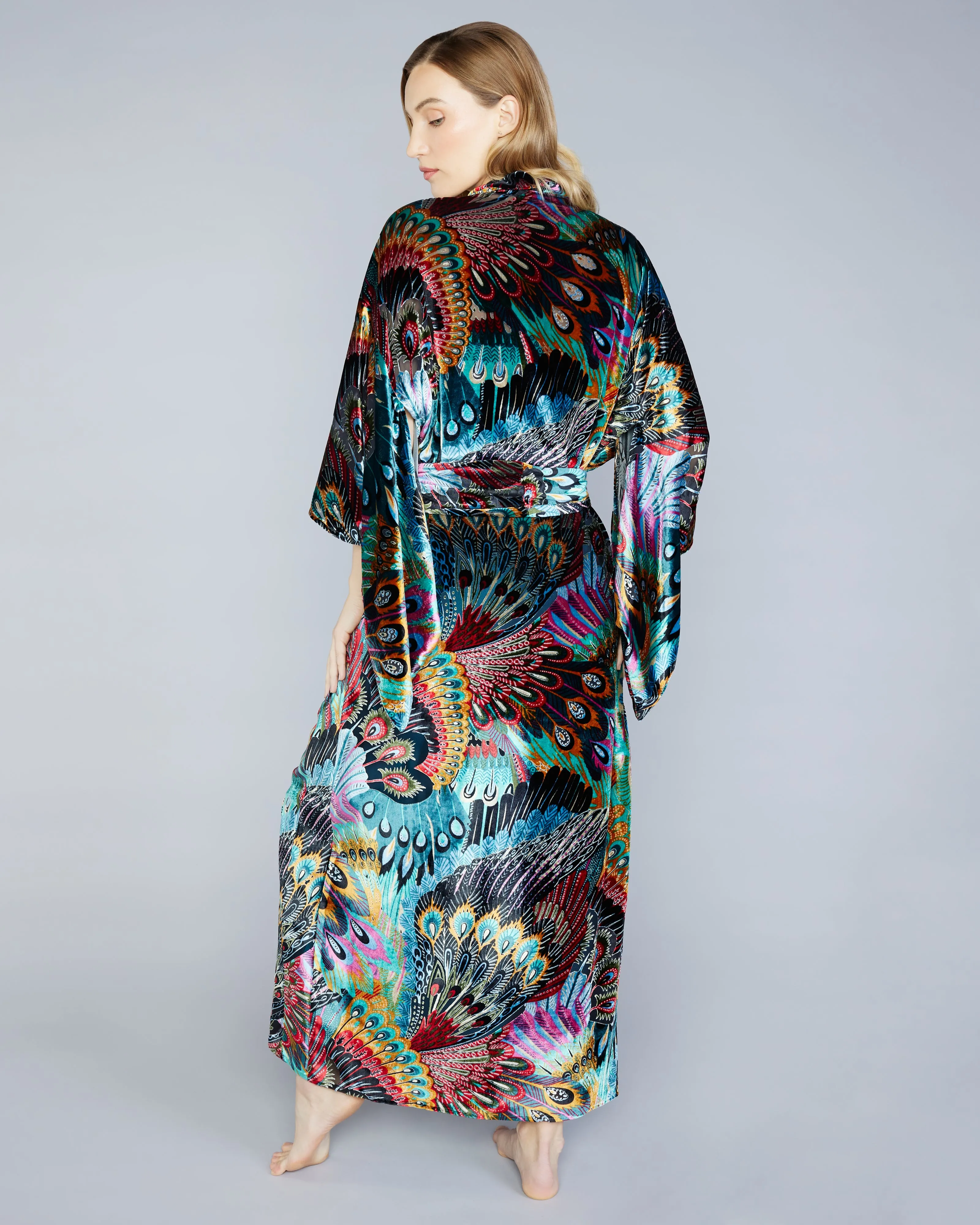 Erte Silk Velvet Robe