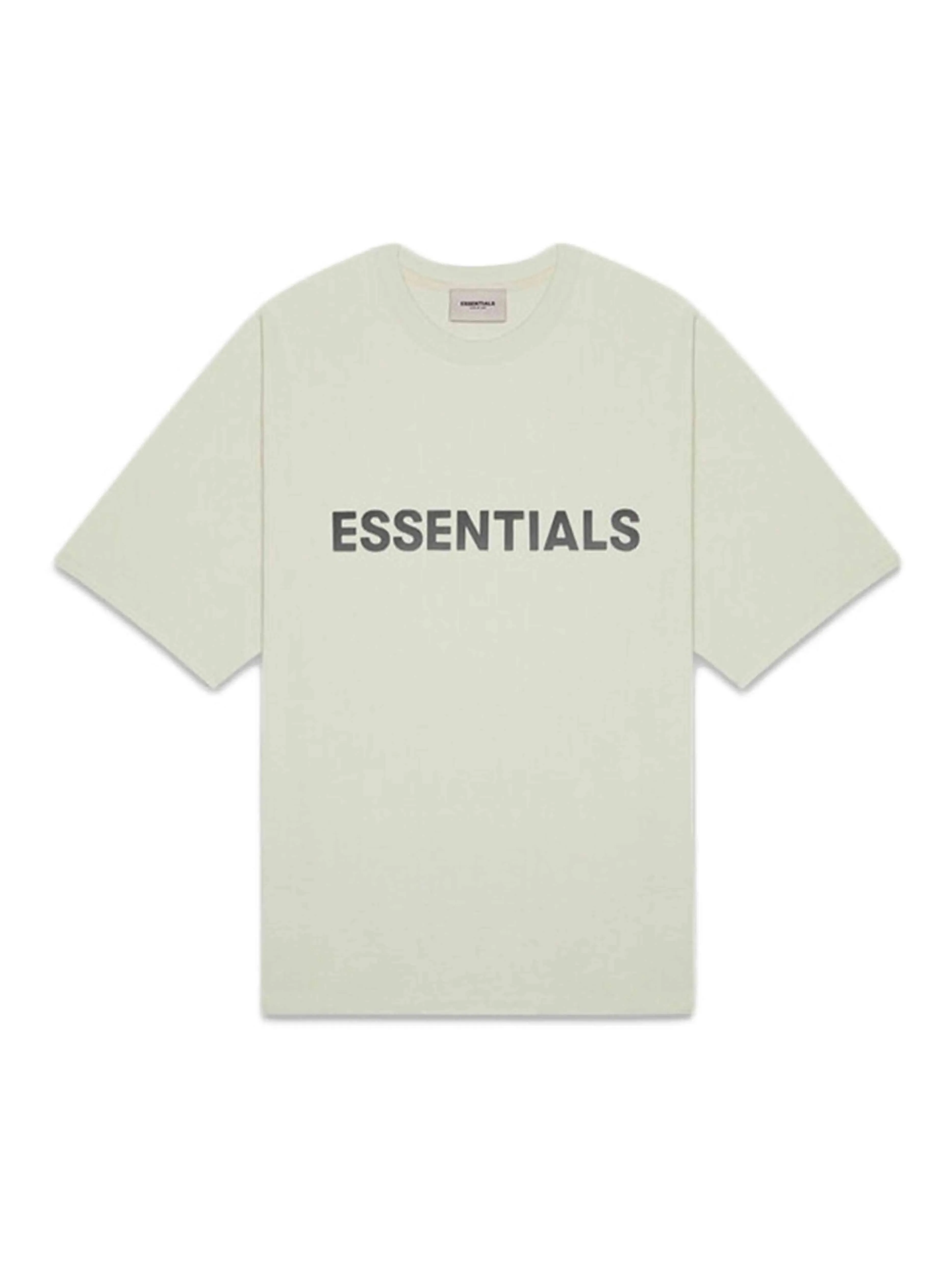 Fear Of God Essentials 3D Silicon Applique Boxy T-Shirt Sage