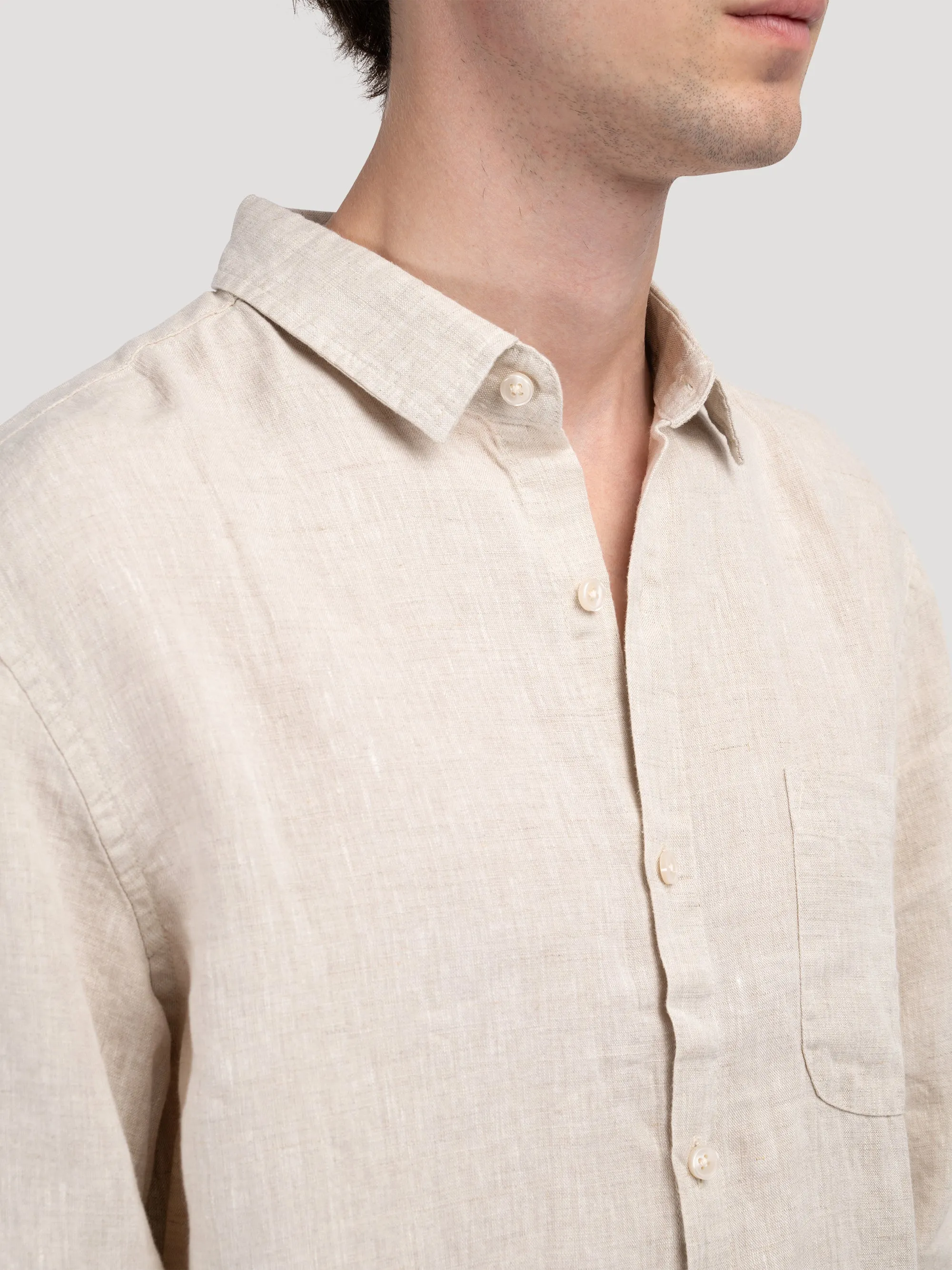 GEOJE Old Money Linen Shirt