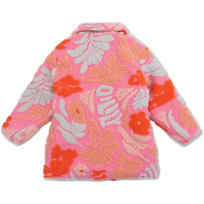 Girls Pink Coldy Coat