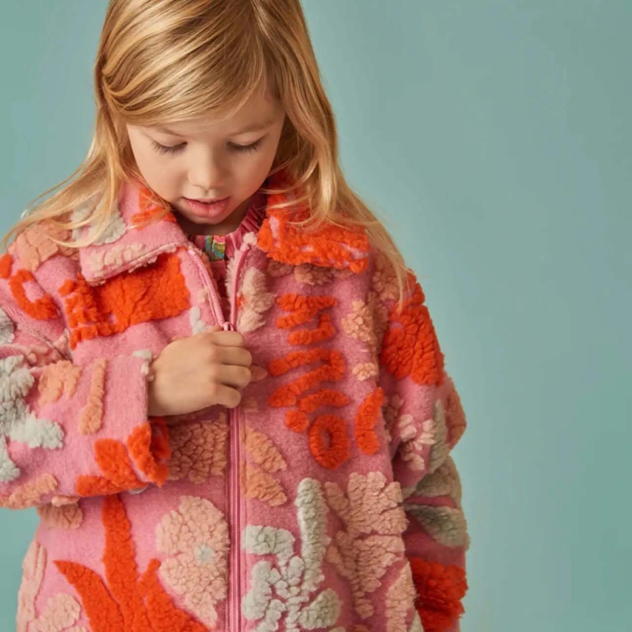 Girls Pink Coldy Coat