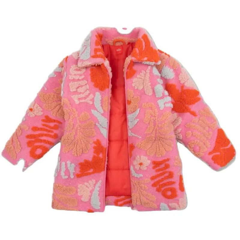 Girls Pink Coldy Coat