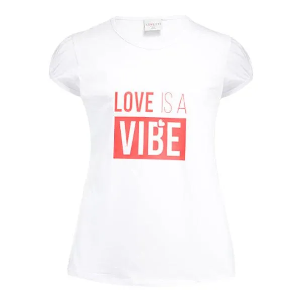 GIRLS WHITE "LOVE IS A VIBE" TSHIRT