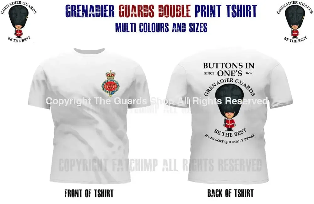 GRENADIER GUARDS BUTTONS IN ONE'S DOUBLE PRINT T-Shirt