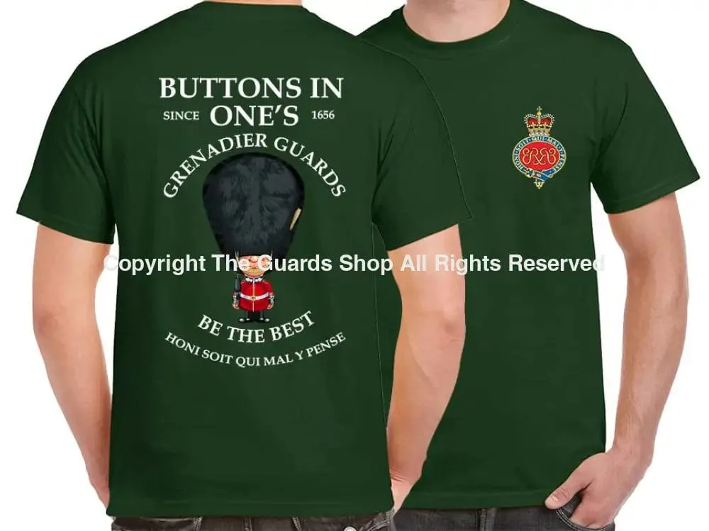 GRENADIER GUARDS BUTTONS IN ONE'S DOUBLE PRINT T-Shirt