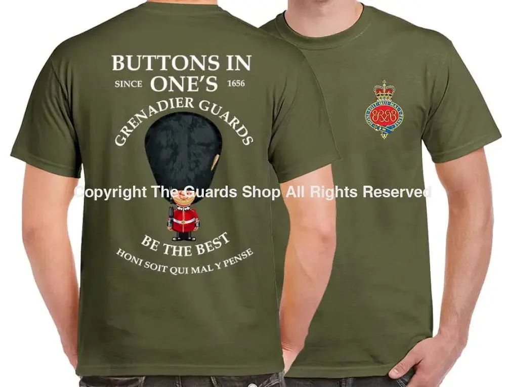 GRENADIER GUARDS BUTTONS IN ONE'S DOUBLE PRINT T-Shirt