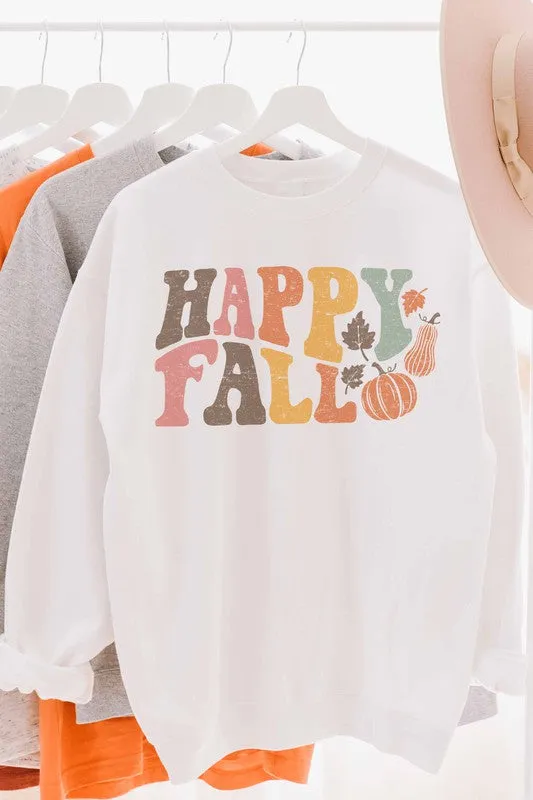 HAPPY FALL GRAPHIC SWEATSHIRT