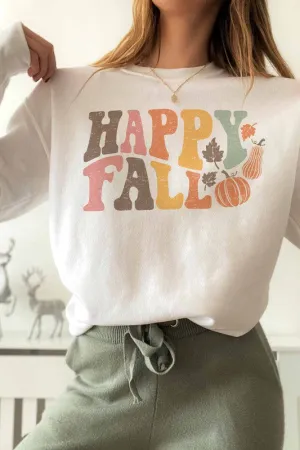 HAPPY FALL GRAPHIC SWEATSHIRT