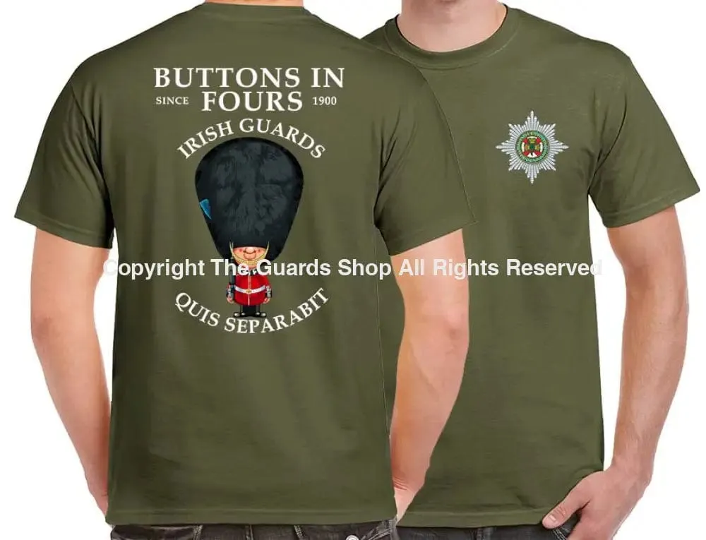 IRISH GUARDS BUTTONS IN FOURS DOUBLE PRINT T-Shirt