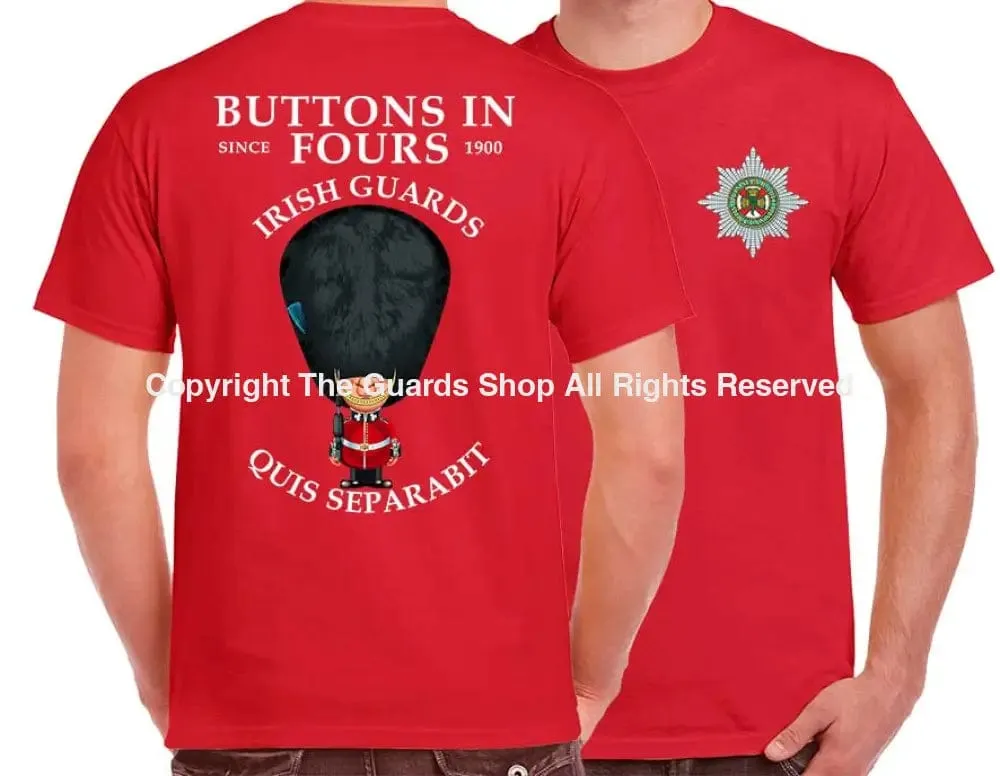 IRISH GUARDS BUTTONS IN FOURS DOUBLE PRINT T-Shirt