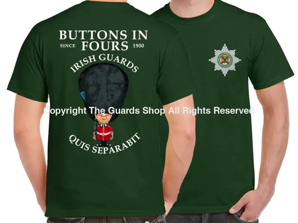 IRISH GUARDS BUTTONS IN FOURS DOUBLE PRINT T-Shirt