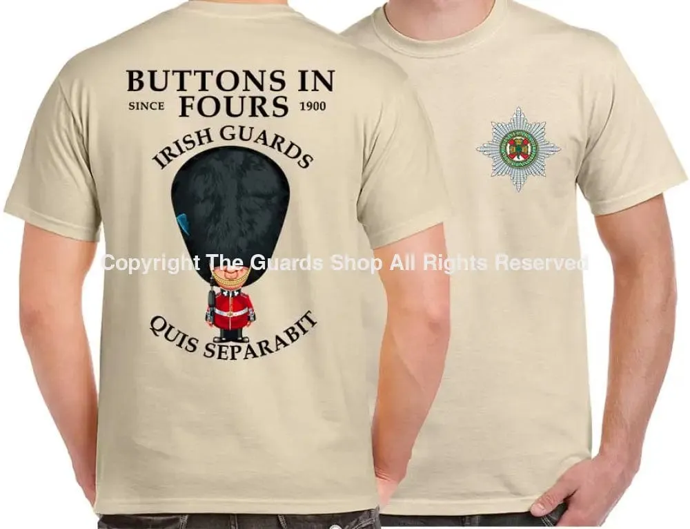 IRISH GUARDS BUTTONS IN FOURS DOUBLE PRINT T-Shirt