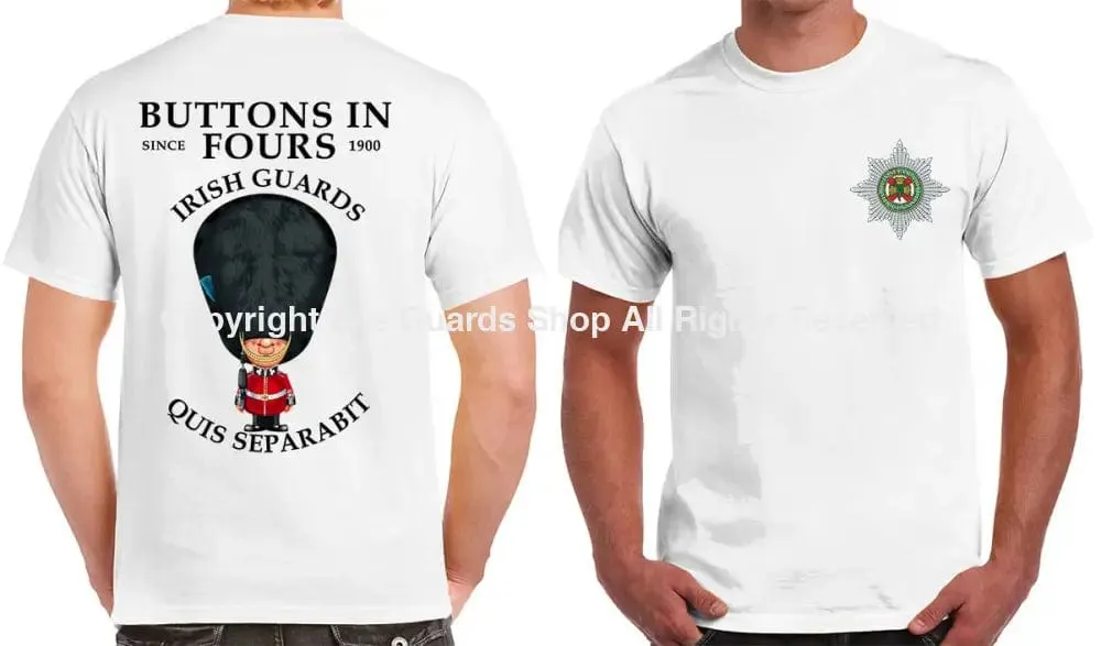 IRISH GUARDS BUTTONS IN FOURS DOUBLE PRINT T-Shirt