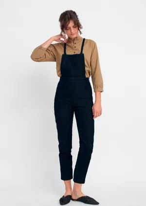 Knot Overalls, Indigo Denim