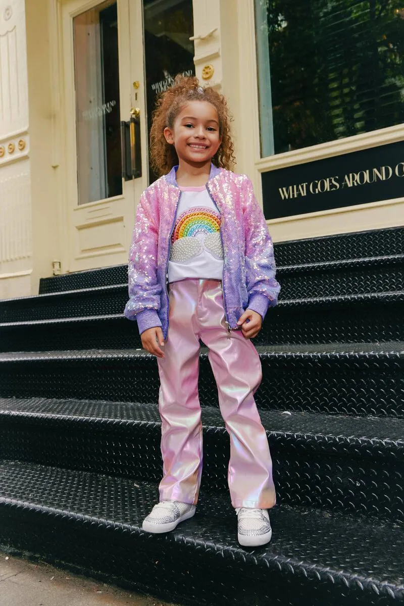 Lavender Haze Sequin Bomber