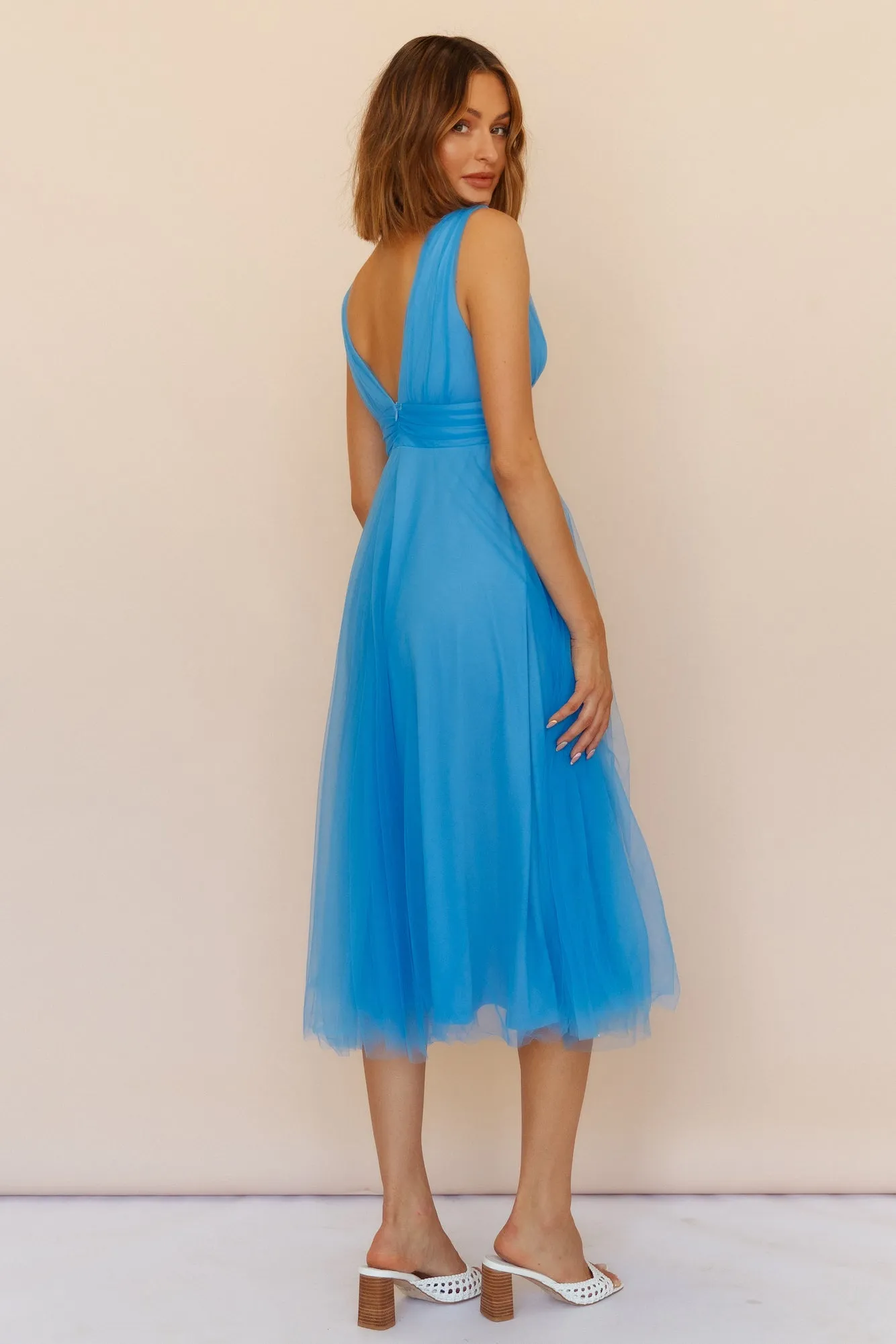 London Fog Maxi Dress Blue