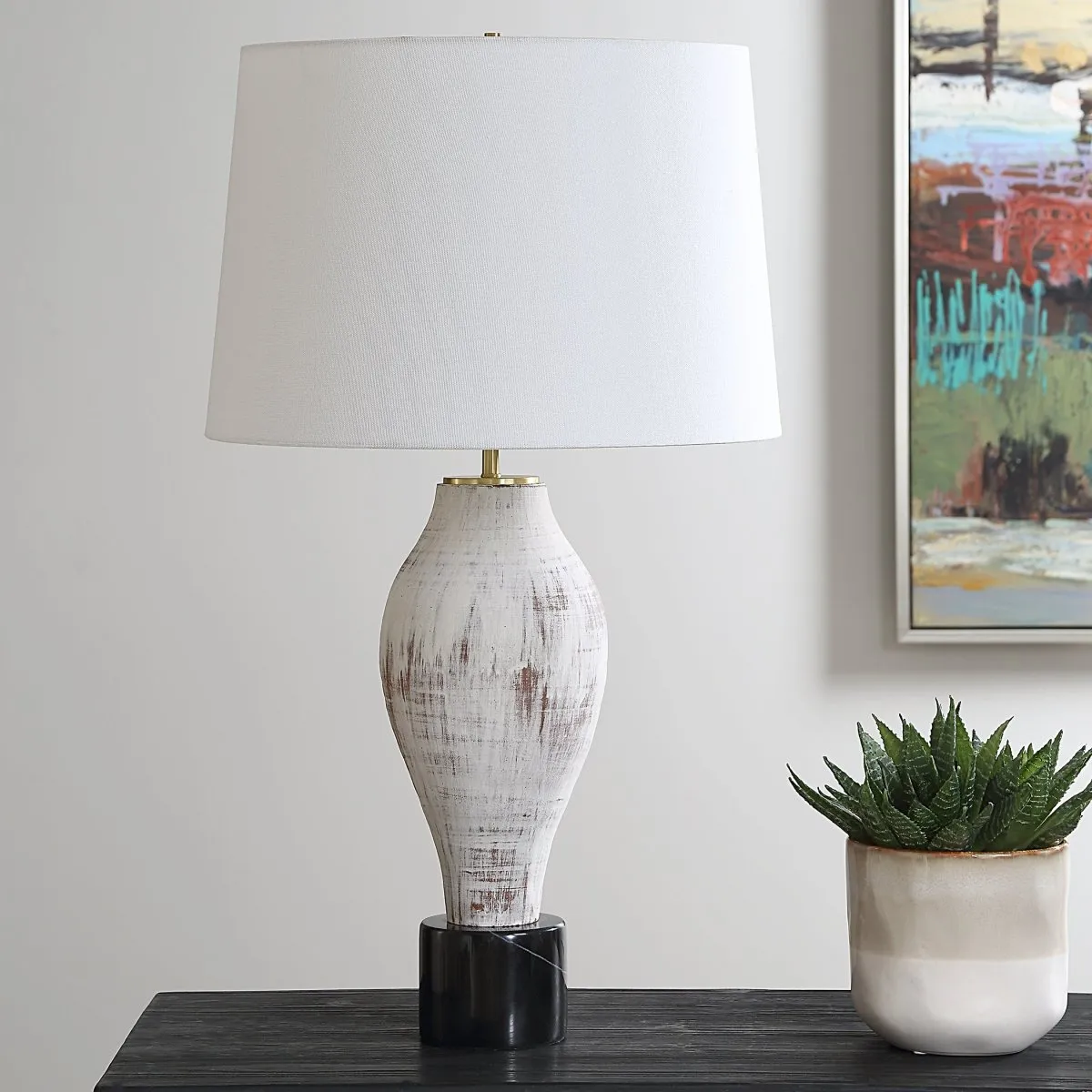 Magdaline Rustic Table Lamp