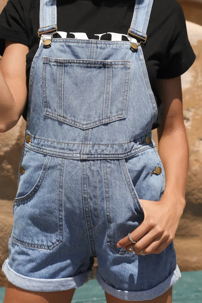 Memory Lane Overalls Dark Denim