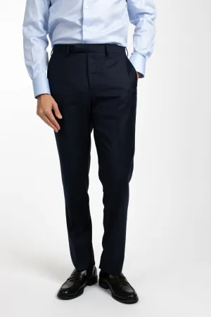 Navy Check Trouser