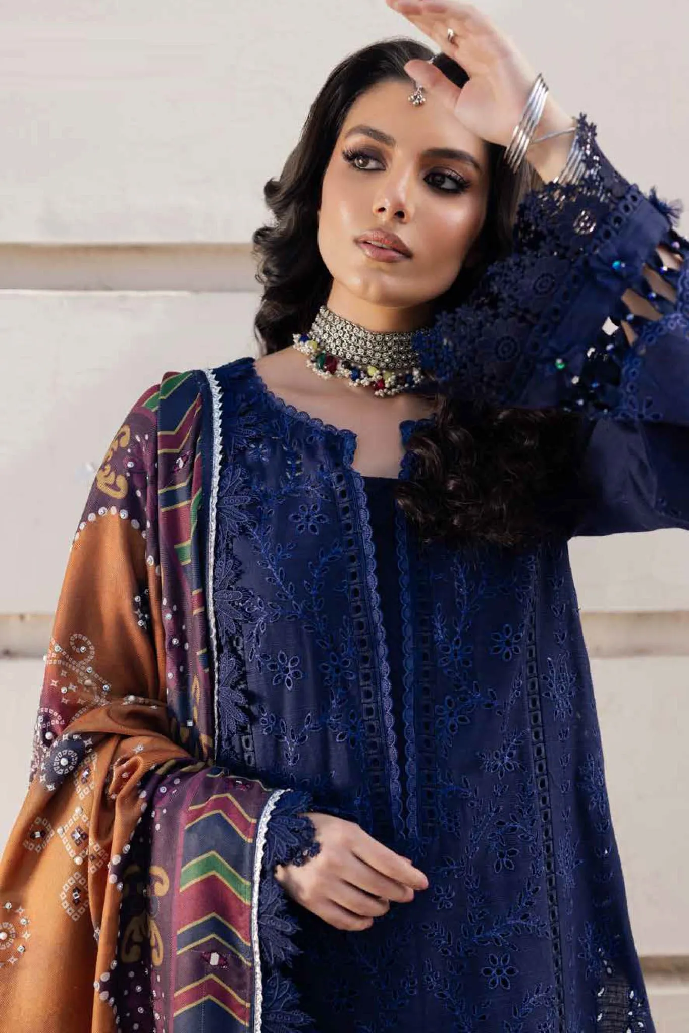 Nureh Bazaar Khaddar with Shawl Fall/Winter Collection – NE-114