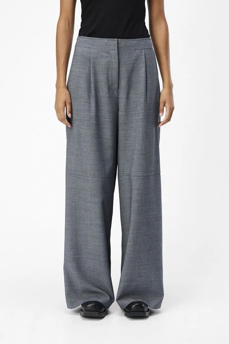 OBJLESLI HW LO WIDE PANTS |  BERING SEA MELANGE