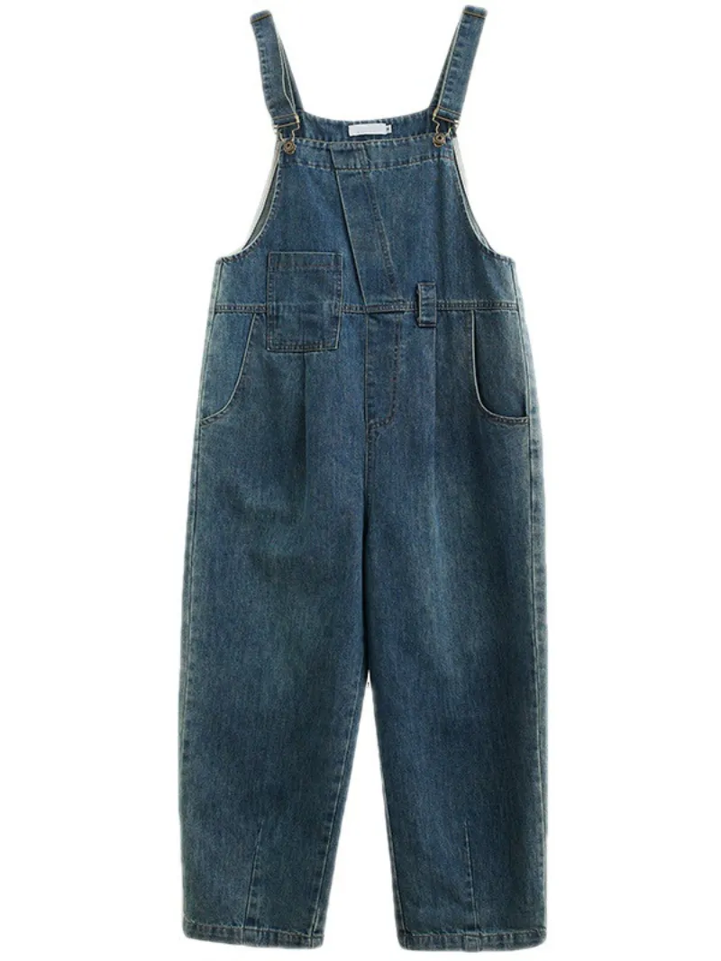 Pure Soul Denim High Waist Loose Overall Dungarees