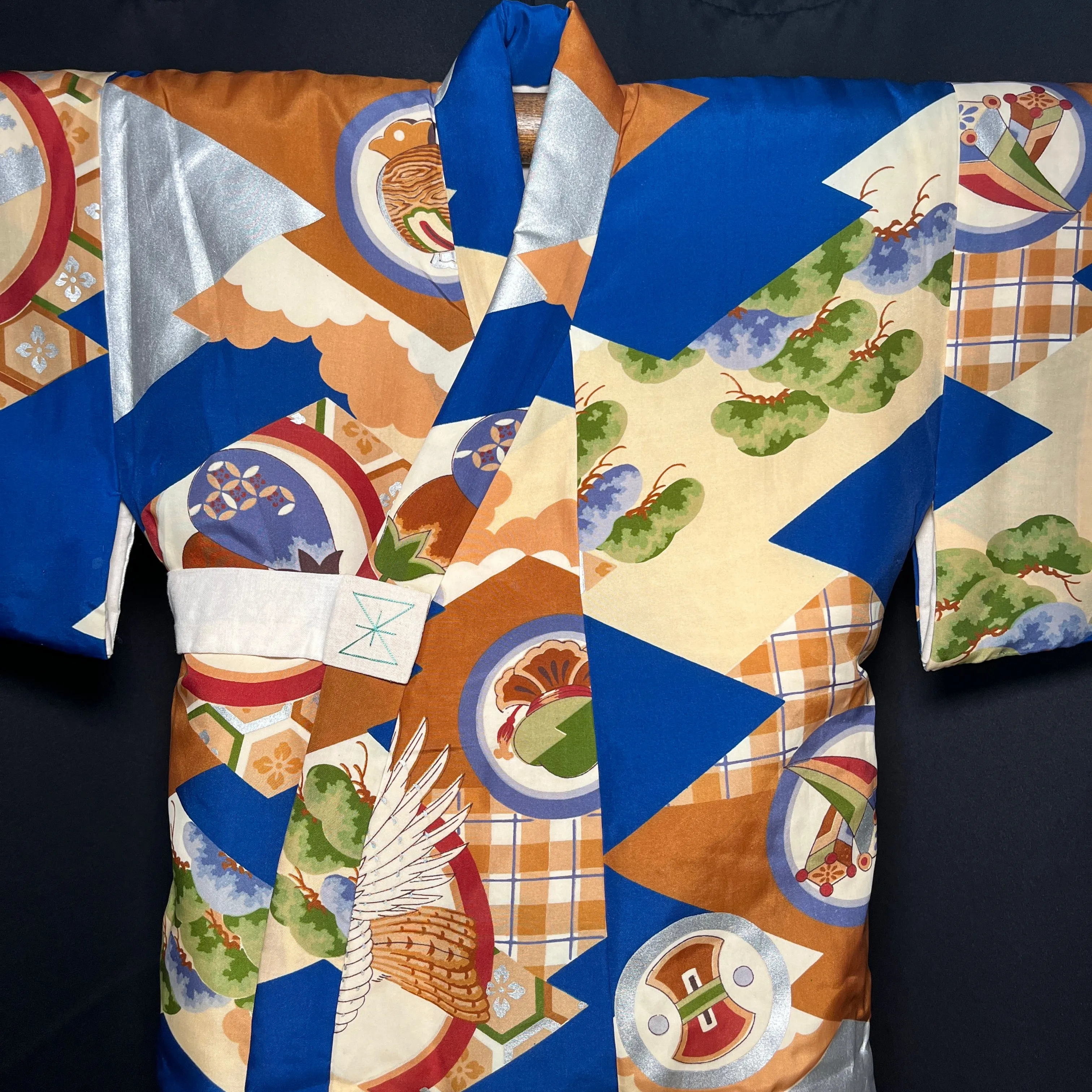 "Auspicious Charm" Vintage Boy's Kimono