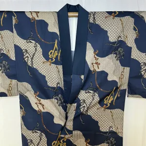 "Diagonal Ripples" Man's Juban Underkimono